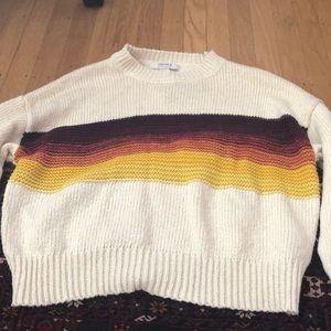 Cream forever 21 knitted sweater